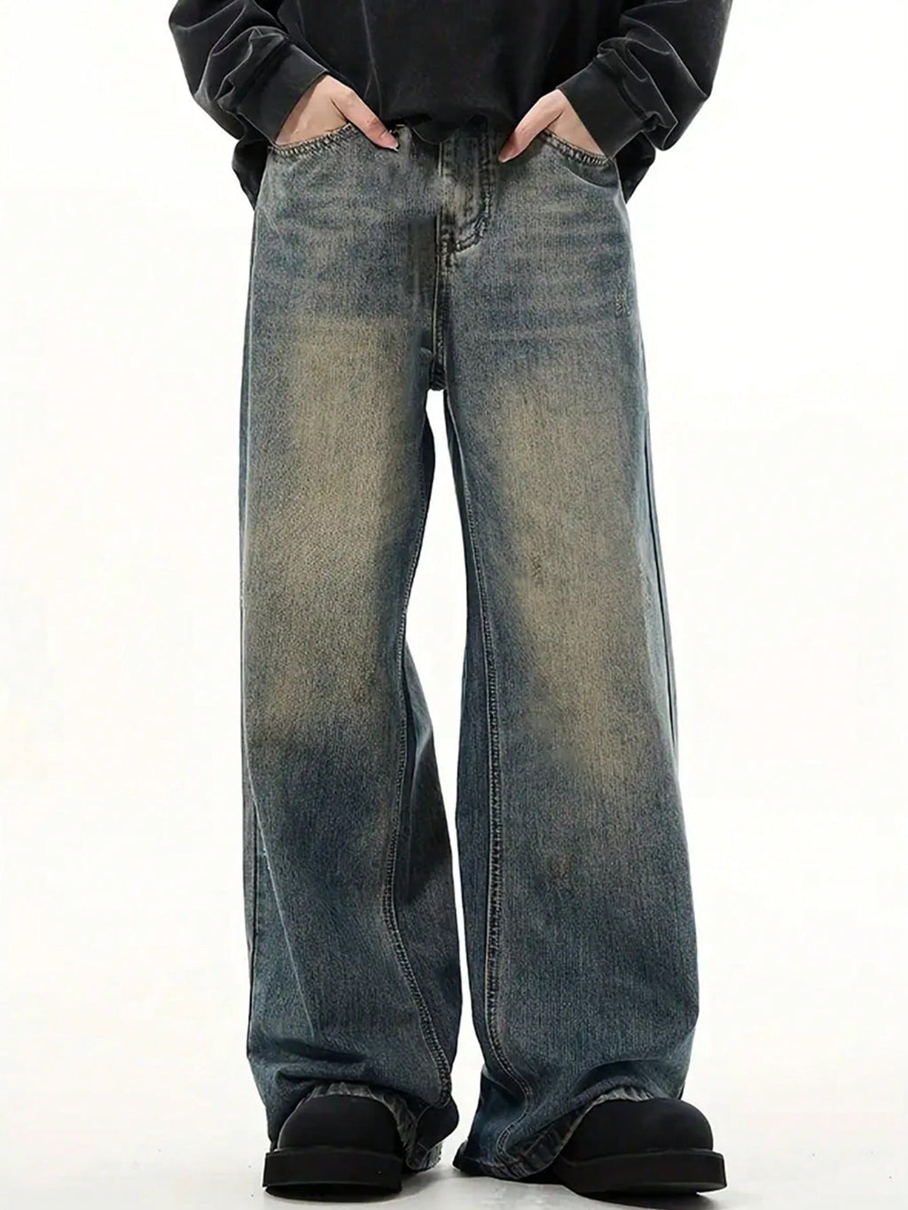 RIWYN Blue Screen Super Baggy Jeans