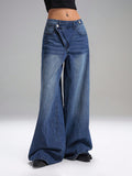 RǏWYÑ | Deconstructed Fly Extra Wide Leg Jeans