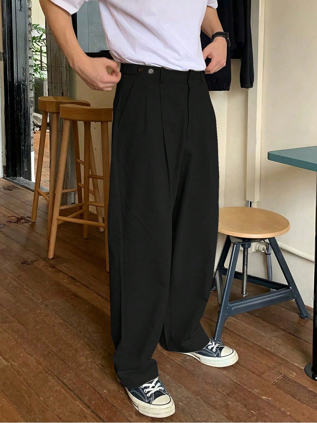 RIWYN Minimal Japanese Fit Balloon Pants