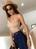RǏWYÑ | Basic One-Shoulder Cropped Top