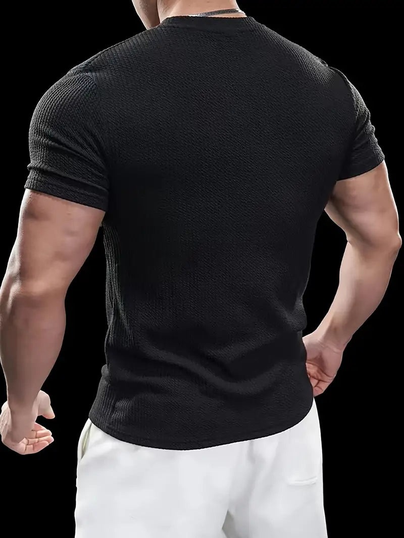 RIWYN Premium Textured Round Neck T- Shirt