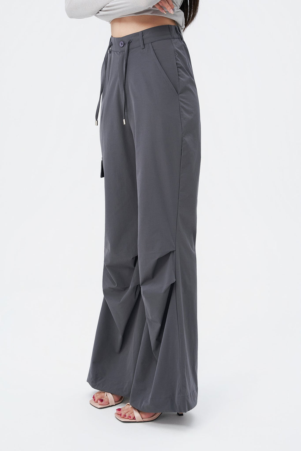 RǏWYÑ | Rare Flare Parachute Pants
