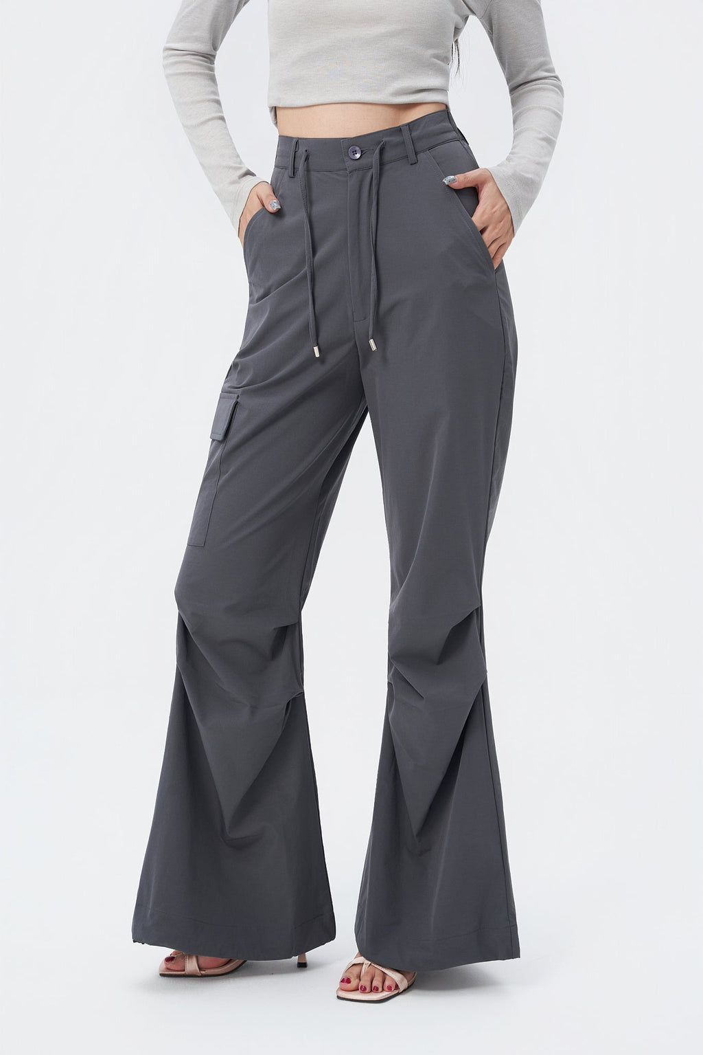 RǏWYÑ | Rare Flare Parachute Pants
