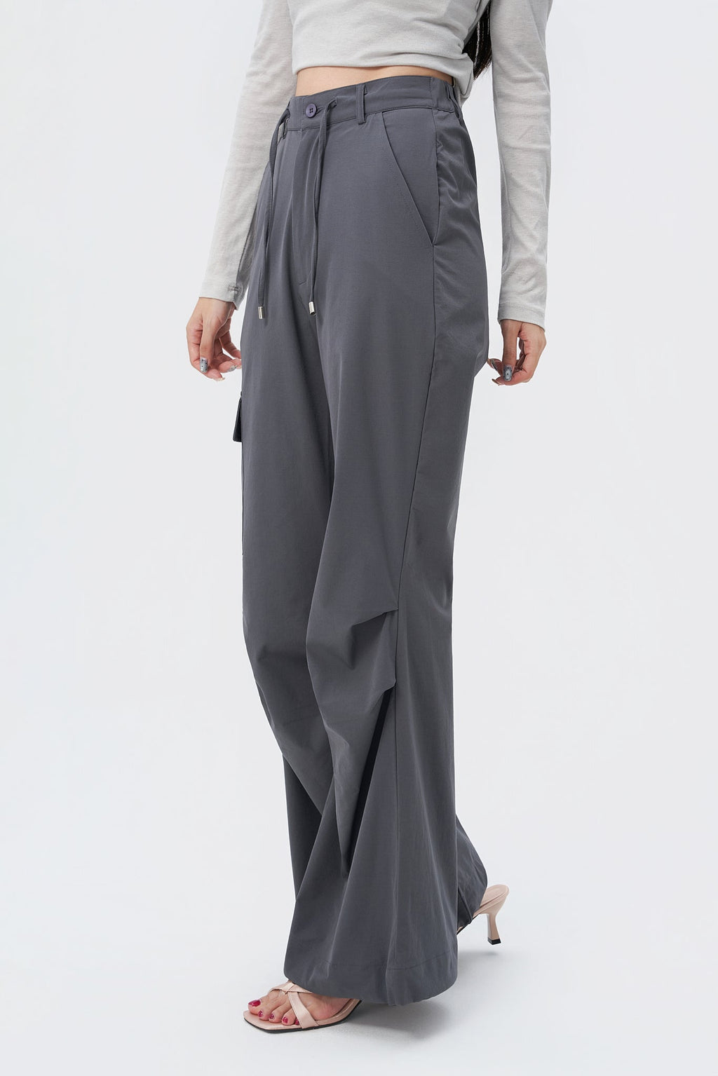 RǏWYÑ | Rare Flare Parachute Pants
