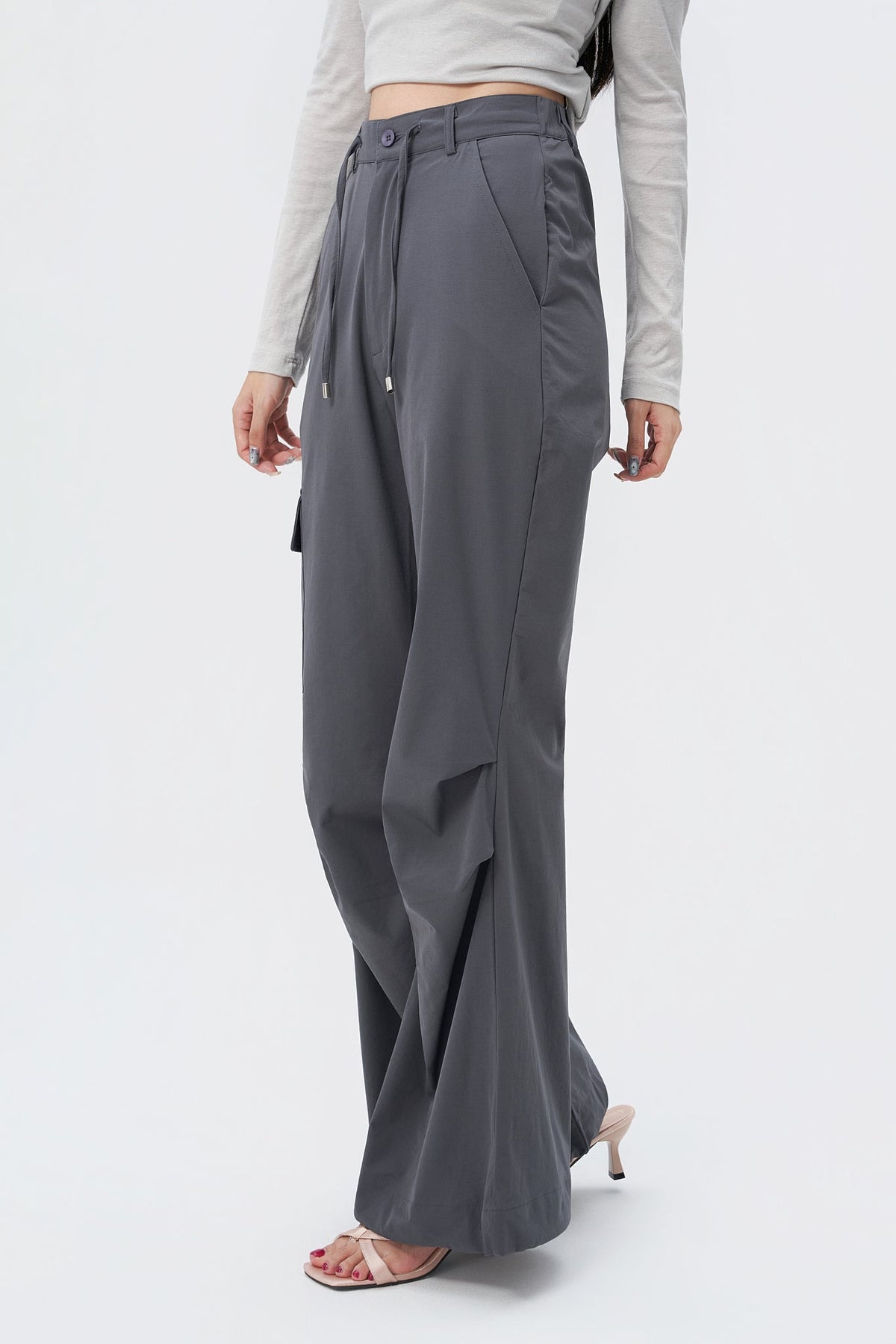 RǏWYÑ | Rare Flare Parachute Pants