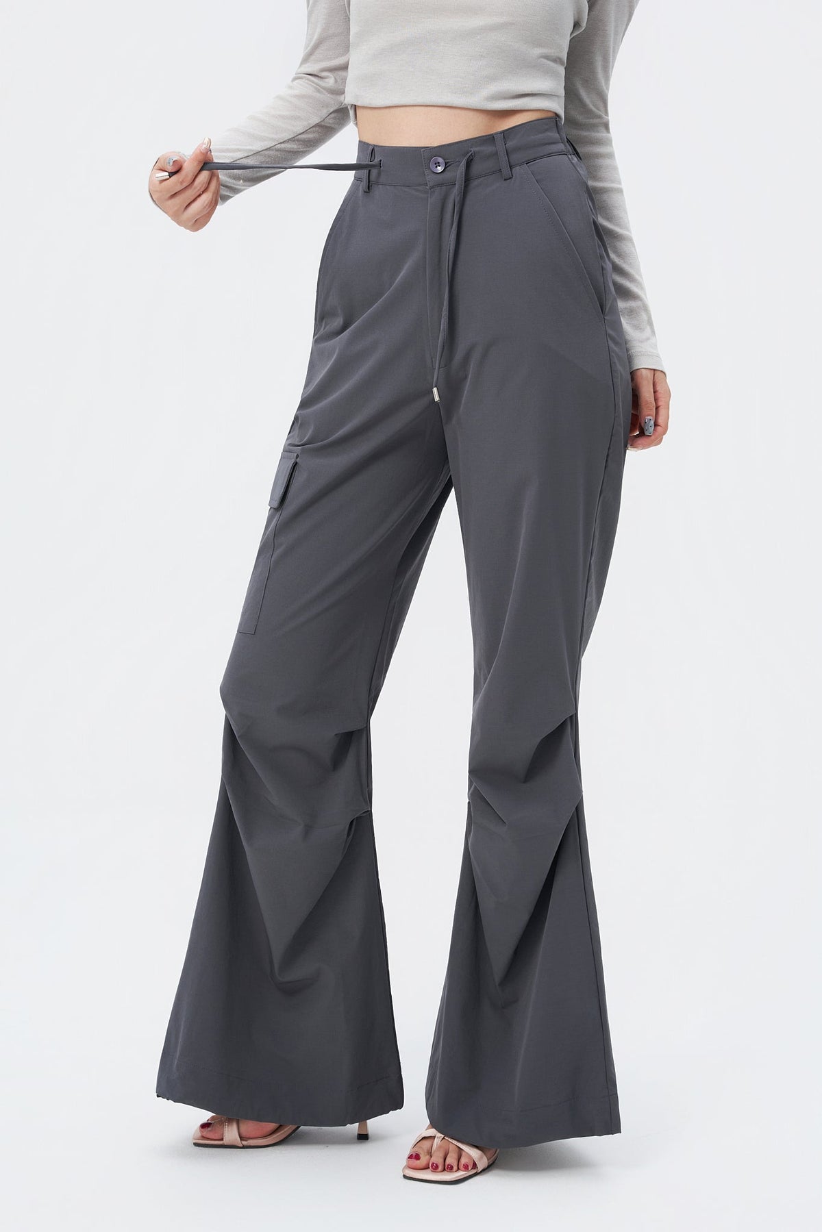 RǏWYÑ | Rare Flare Parachute Pants