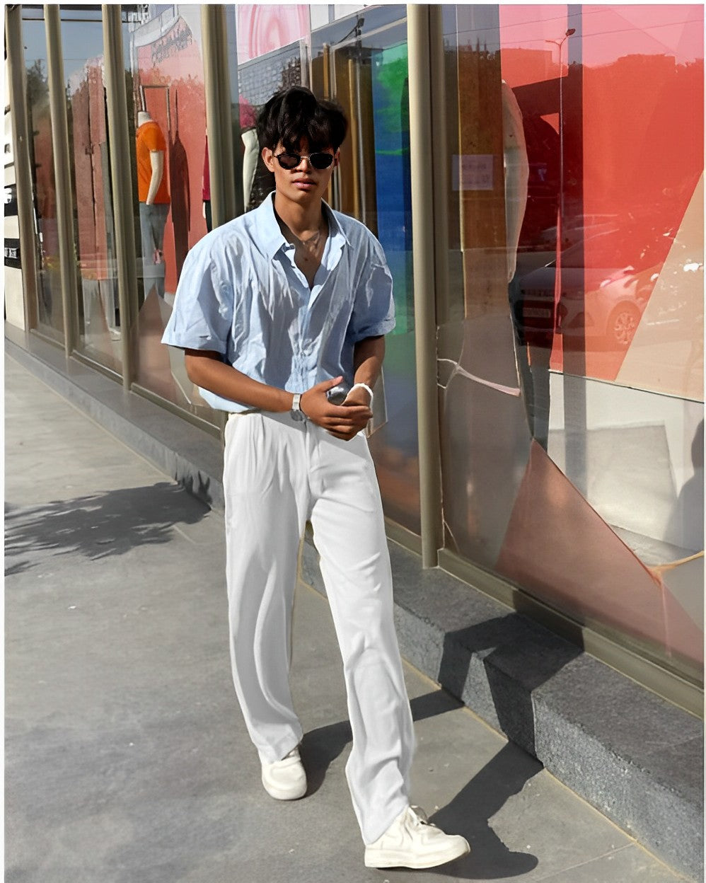 RIWYN Korean Baggy Loose Fit Pants For Men