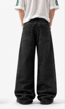 RǏWYÑ REDLINE RUN Wide-Leg Denim Printed Jeans- Limited Edition