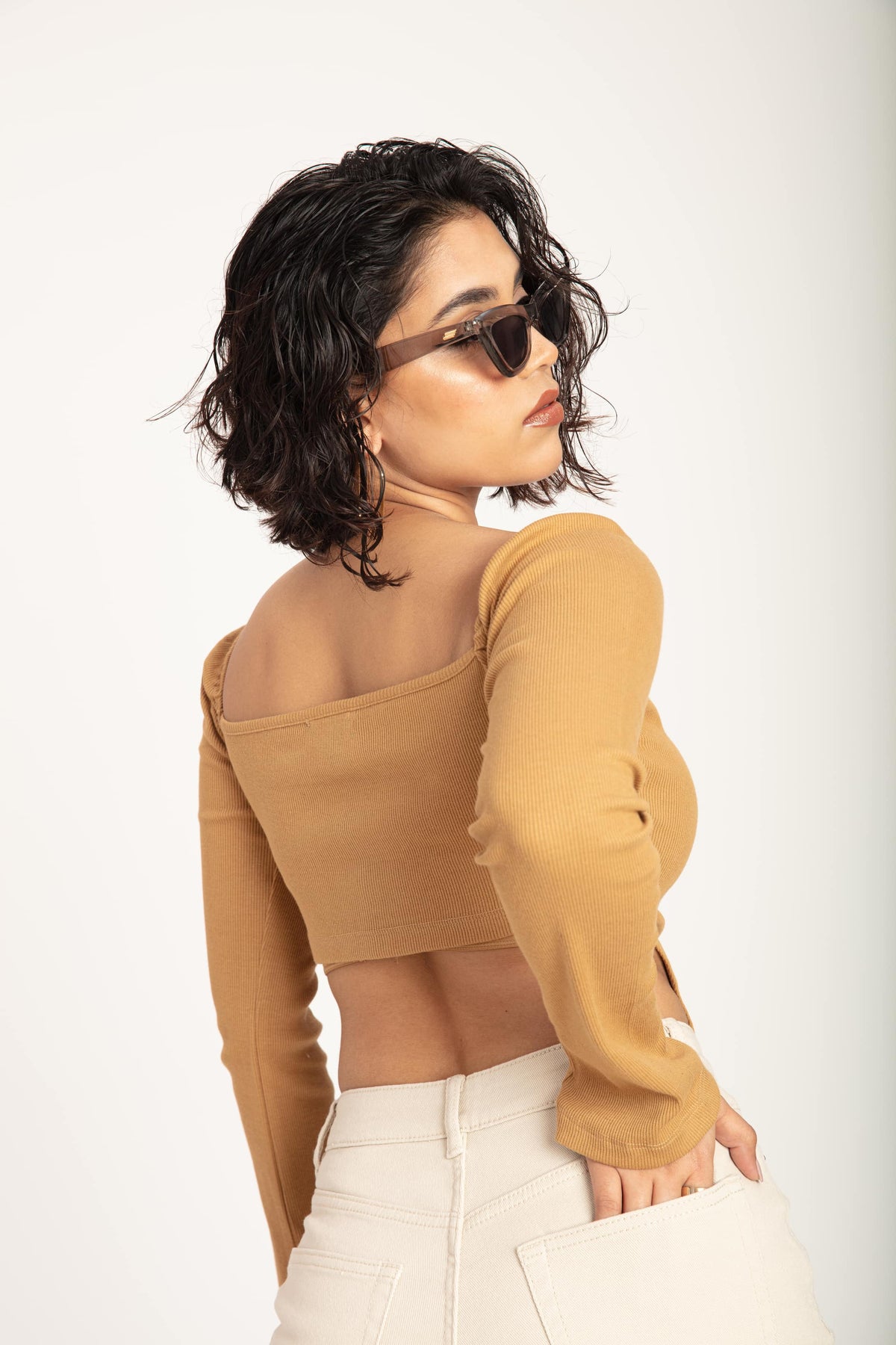 RǏWYÑ | Babe Crush Camel Top