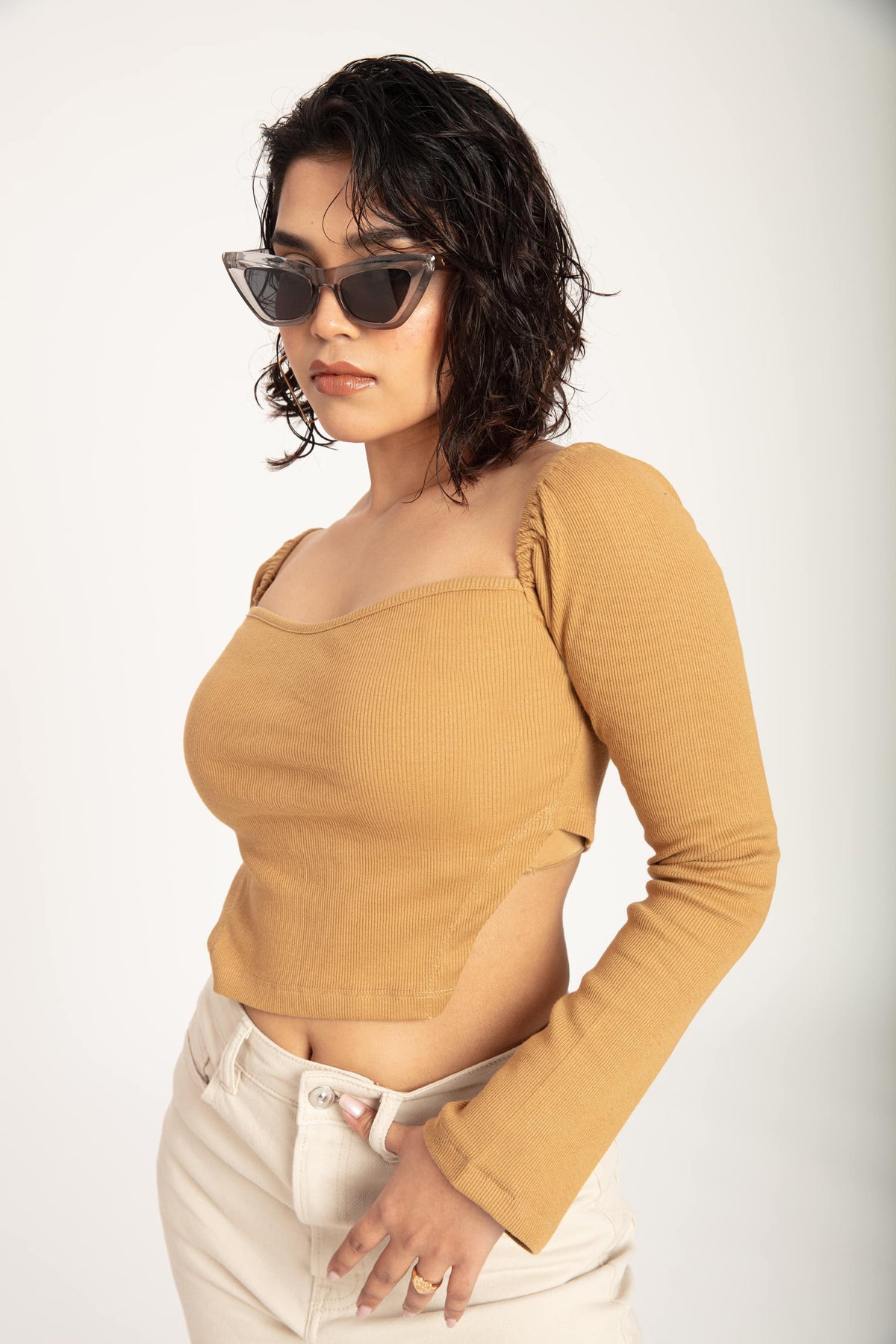 RǏWYÑ | Babe Crush Camel Top