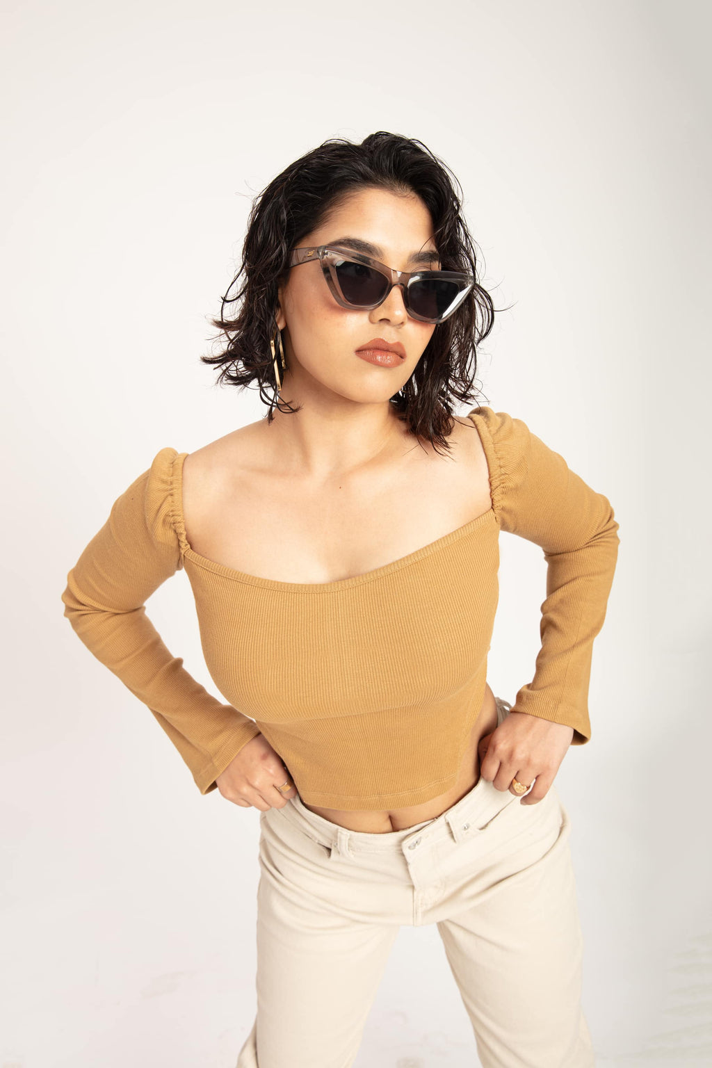 RǏWYÑ | Babe Crush Camel Top