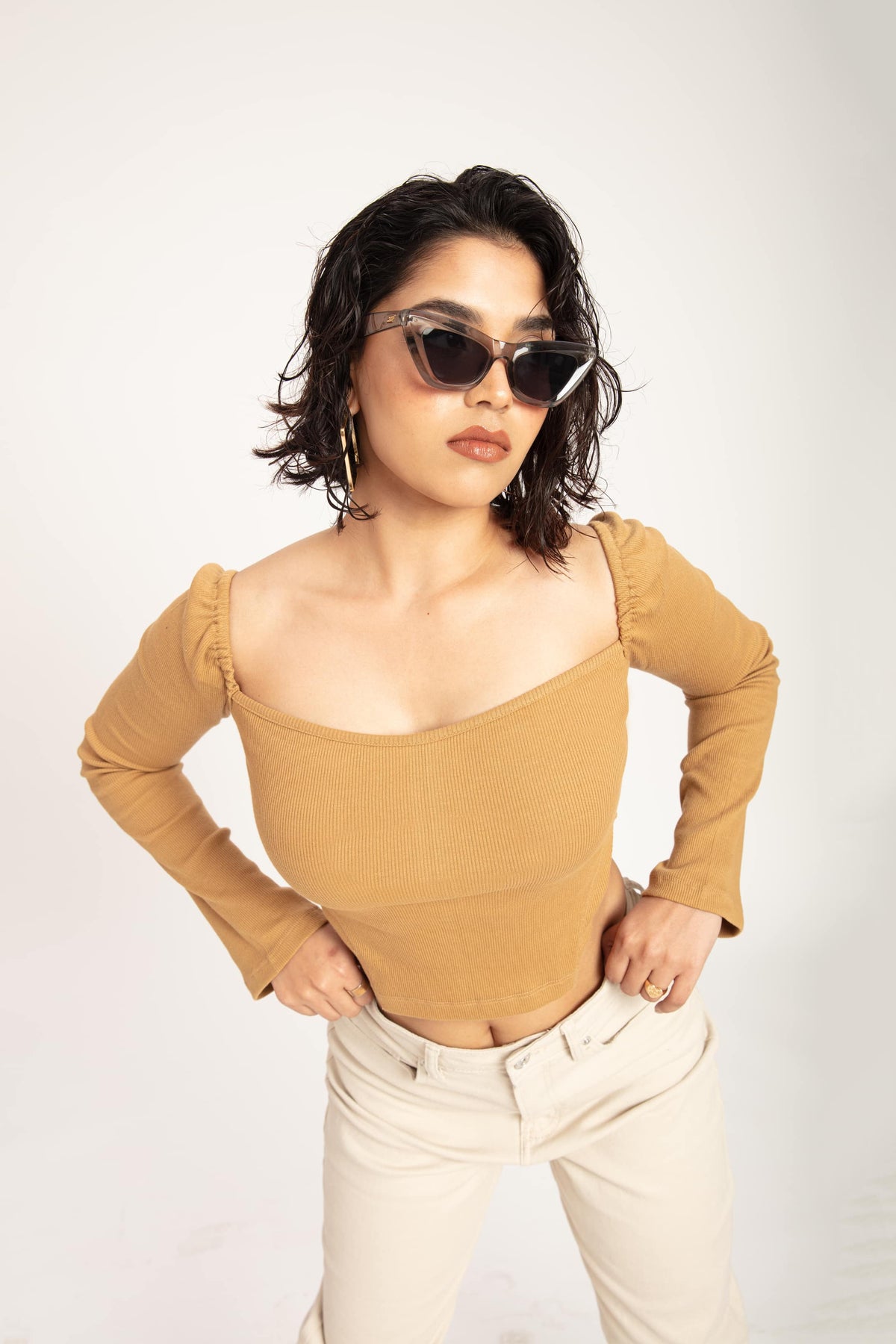 RǏWYÑ | Babe Crush Camel Top