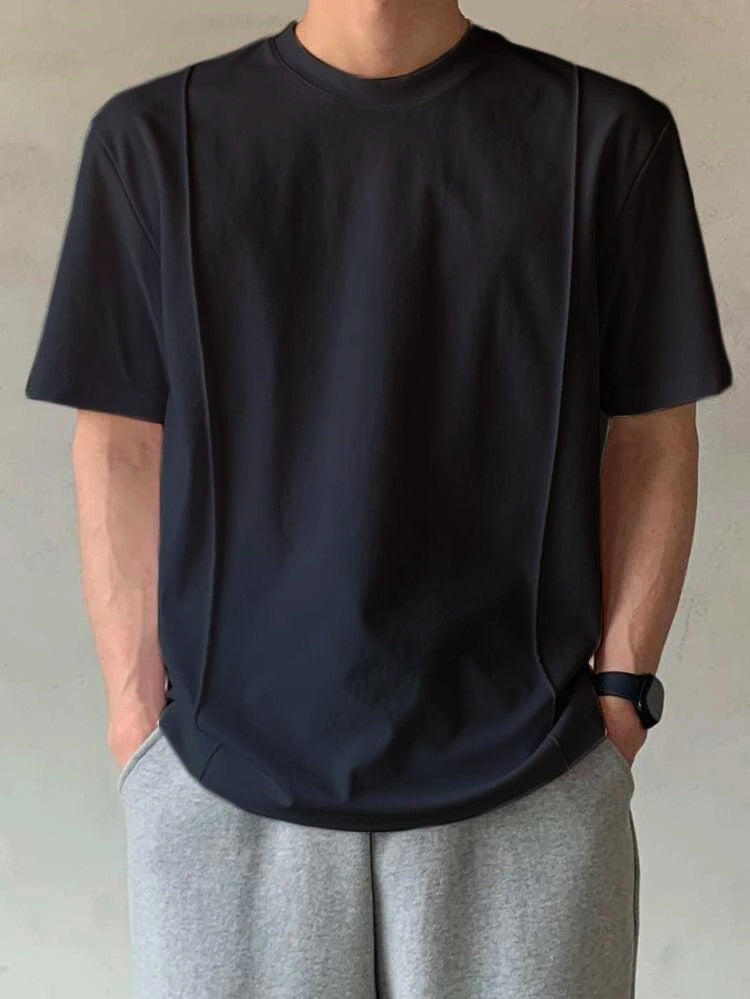 RIWYN Daily Detail Seam baggy Korean Tee