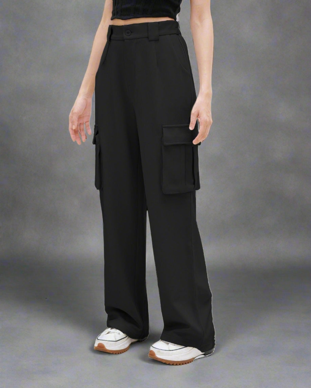 RǏWYÑ | Korean Baggy High Waist Cargo Pants