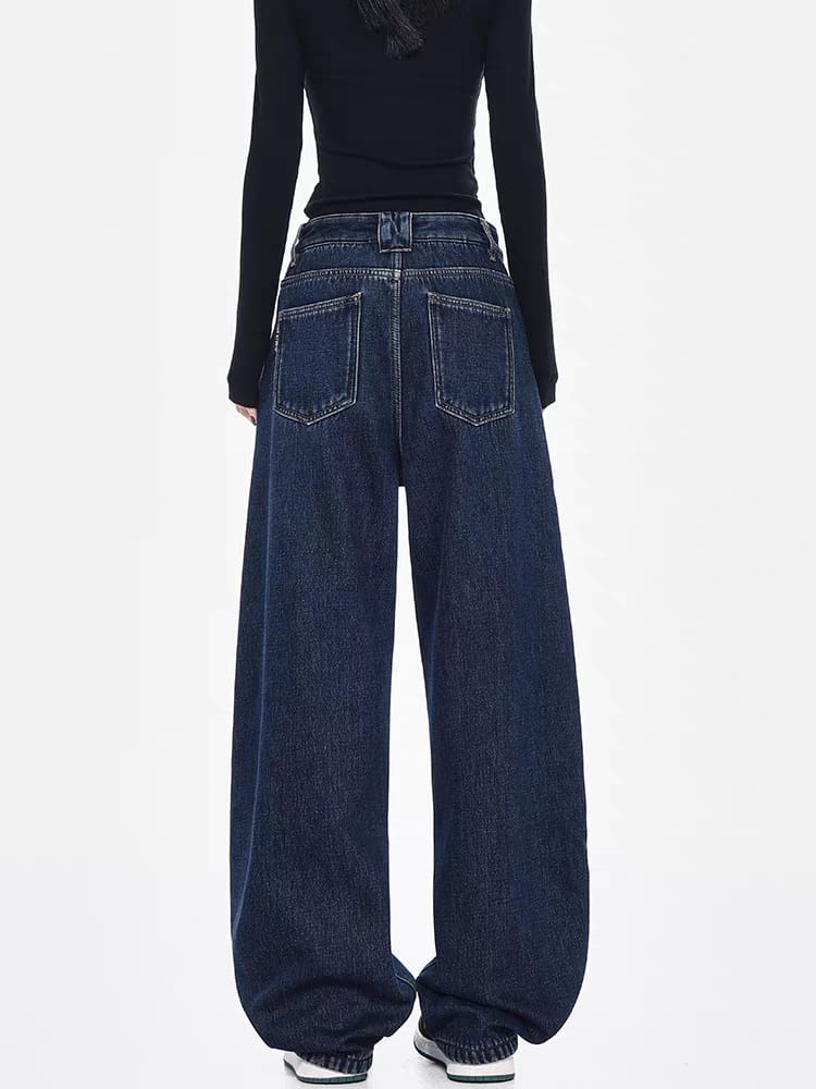 RǏWYÑ | Night River Panel Baggy Japan Fit Jeans
