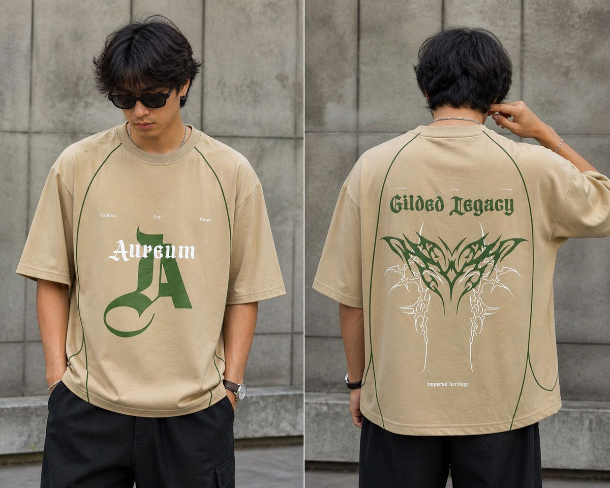 RÎWYÑ Men Aureum Logo T-shirt