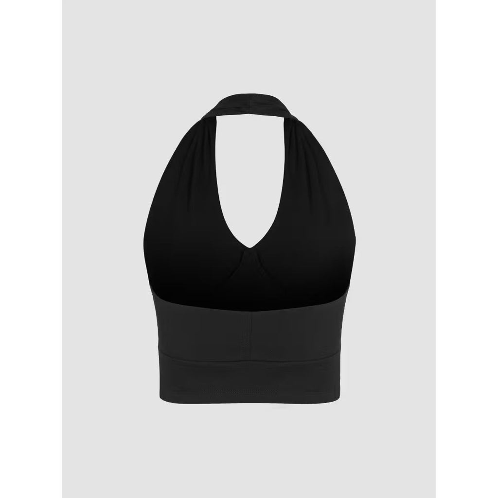 RǏWYÑ | V-Neck Halter Open Back Tank Top