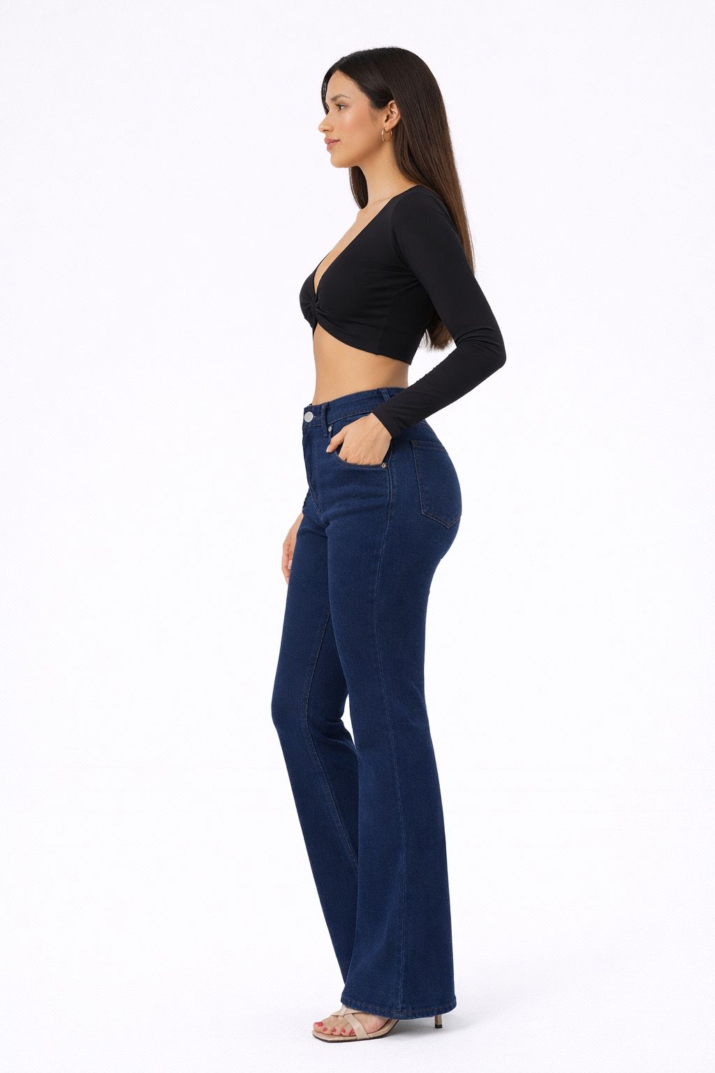 RǏWYÑ | Dark Blue Bootcut Flare Jeans