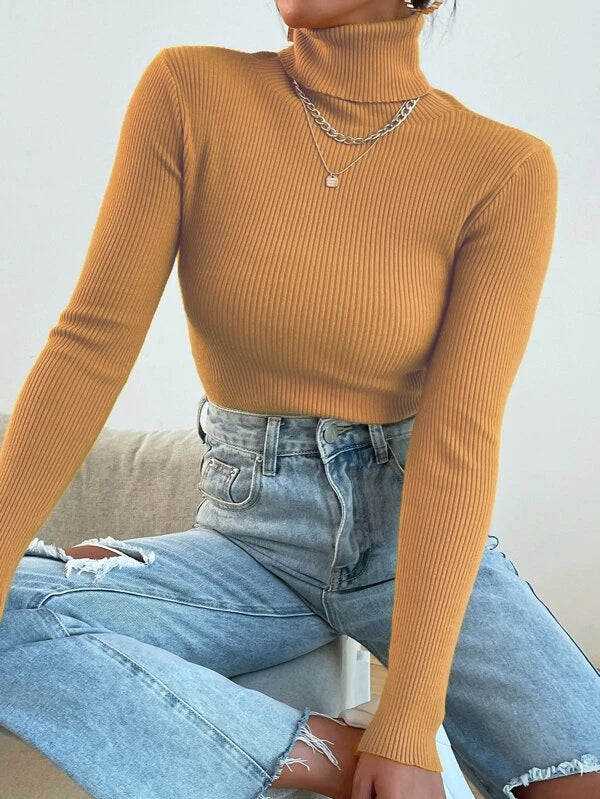 RǏWYÑ | Polo High Neck Rib top