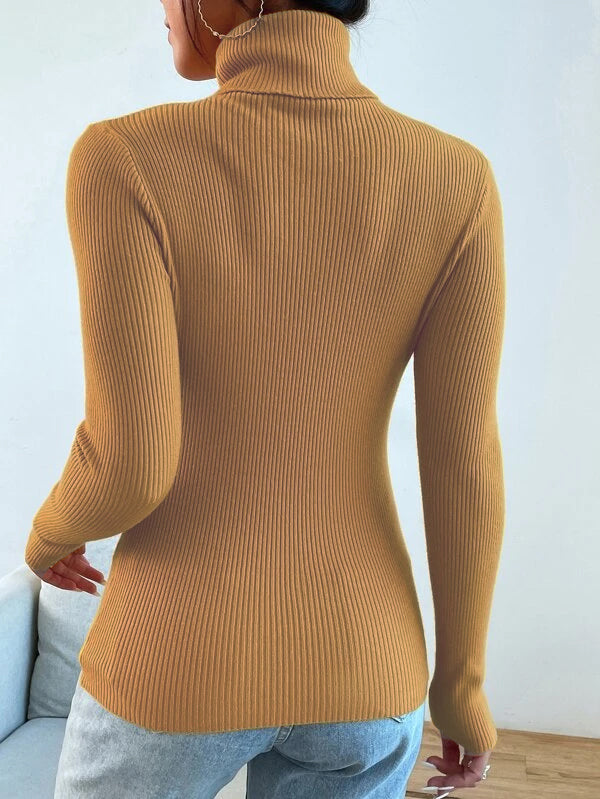 RǏWYÑ | Polo High Neck Rib top