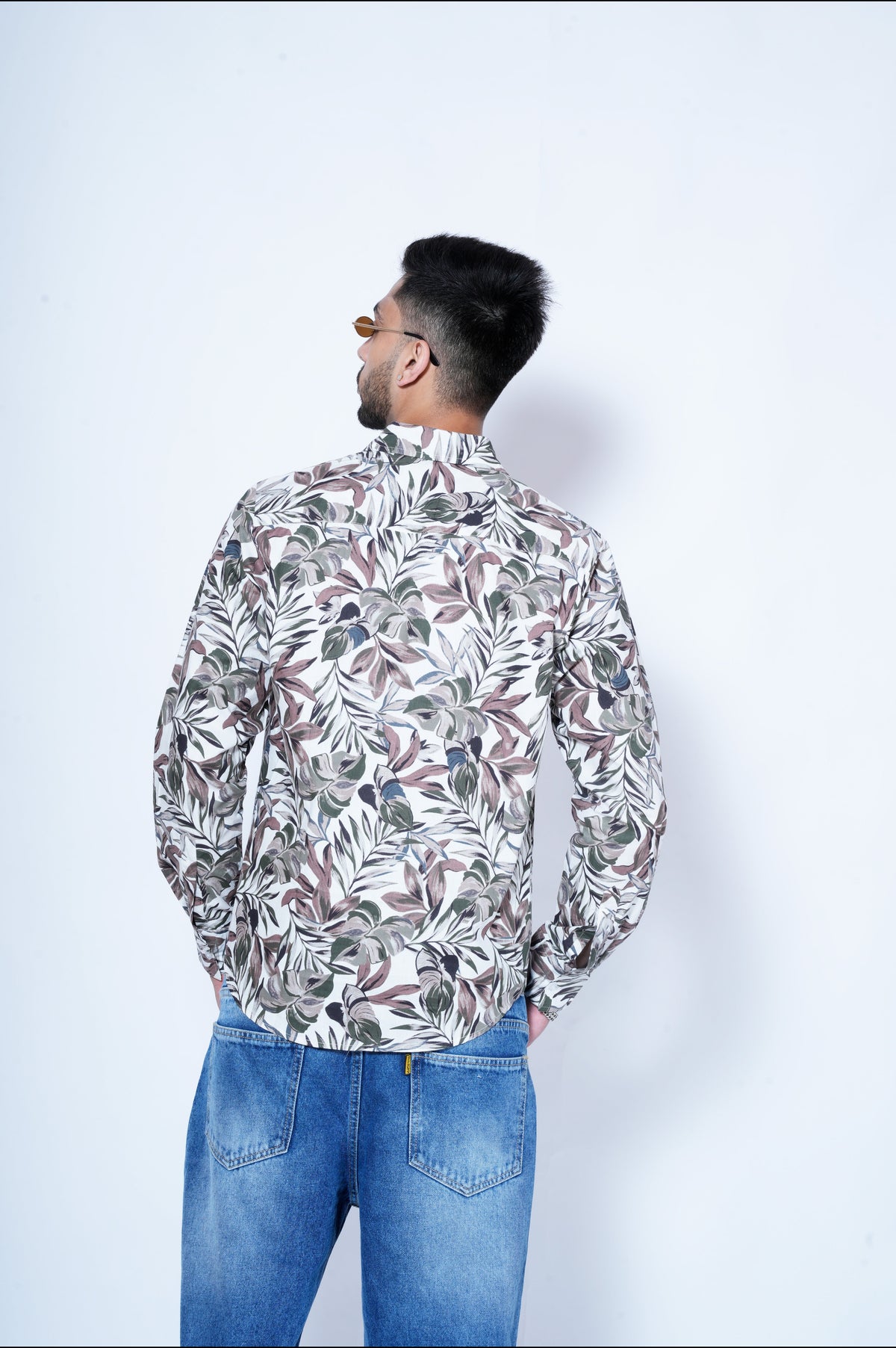 RIWYN Nature's Art Print Full-Sleeves Shirt