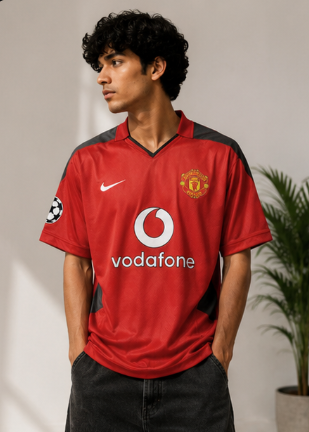 RǏWYÑ Beckham 7 vintage football jersey front view