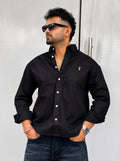 Black full-sleeve men's shirt