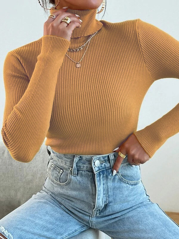 RǏWYÑ | Polo High Neck Rib top
