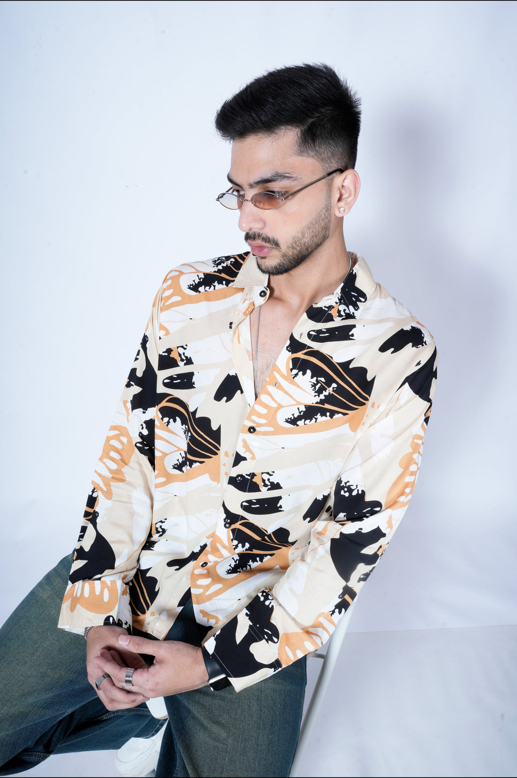 RIWYN Peaceful Woods Print Full-Sleeves Print Shirt