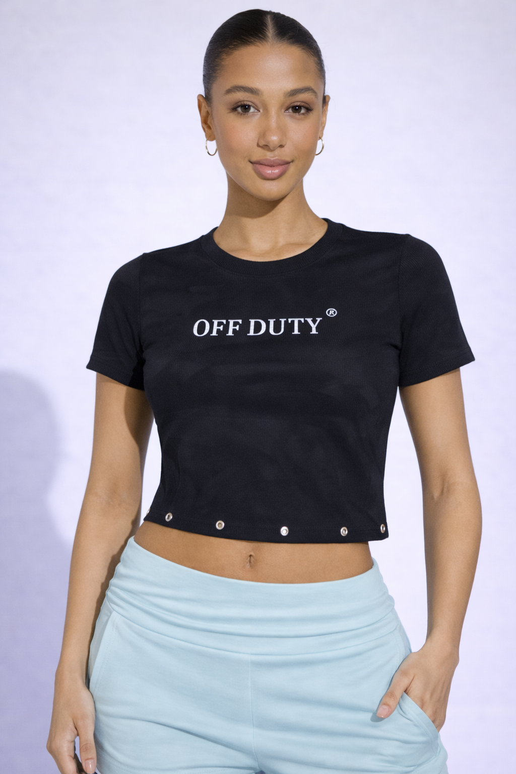 RǏWYÑ | Chrome Stud Top