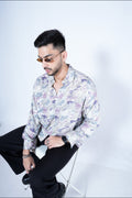 RIWYN Blended Bloom Print Full-Sleeves Shirt