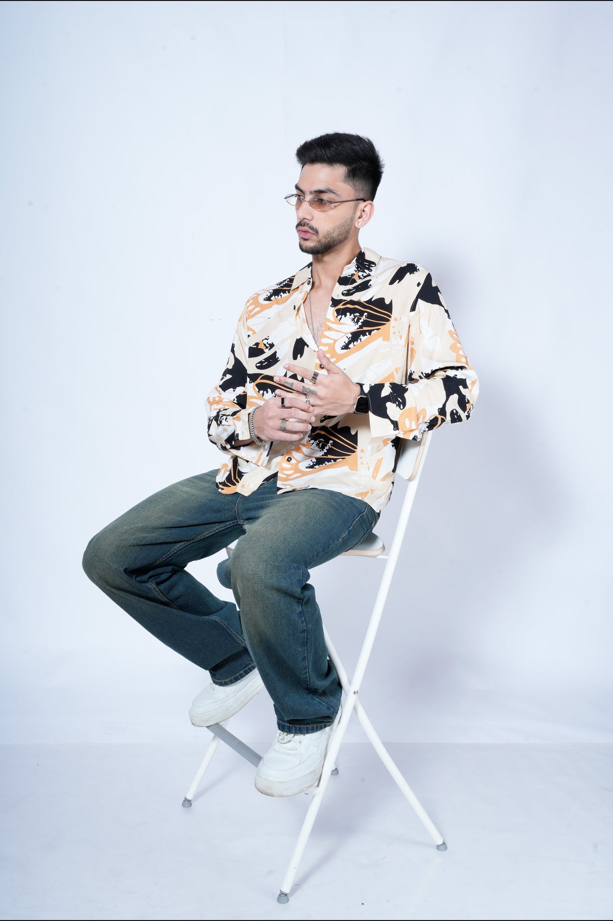 RIWYN Peaceful Woods Print Full-Sleeves Print Shirt