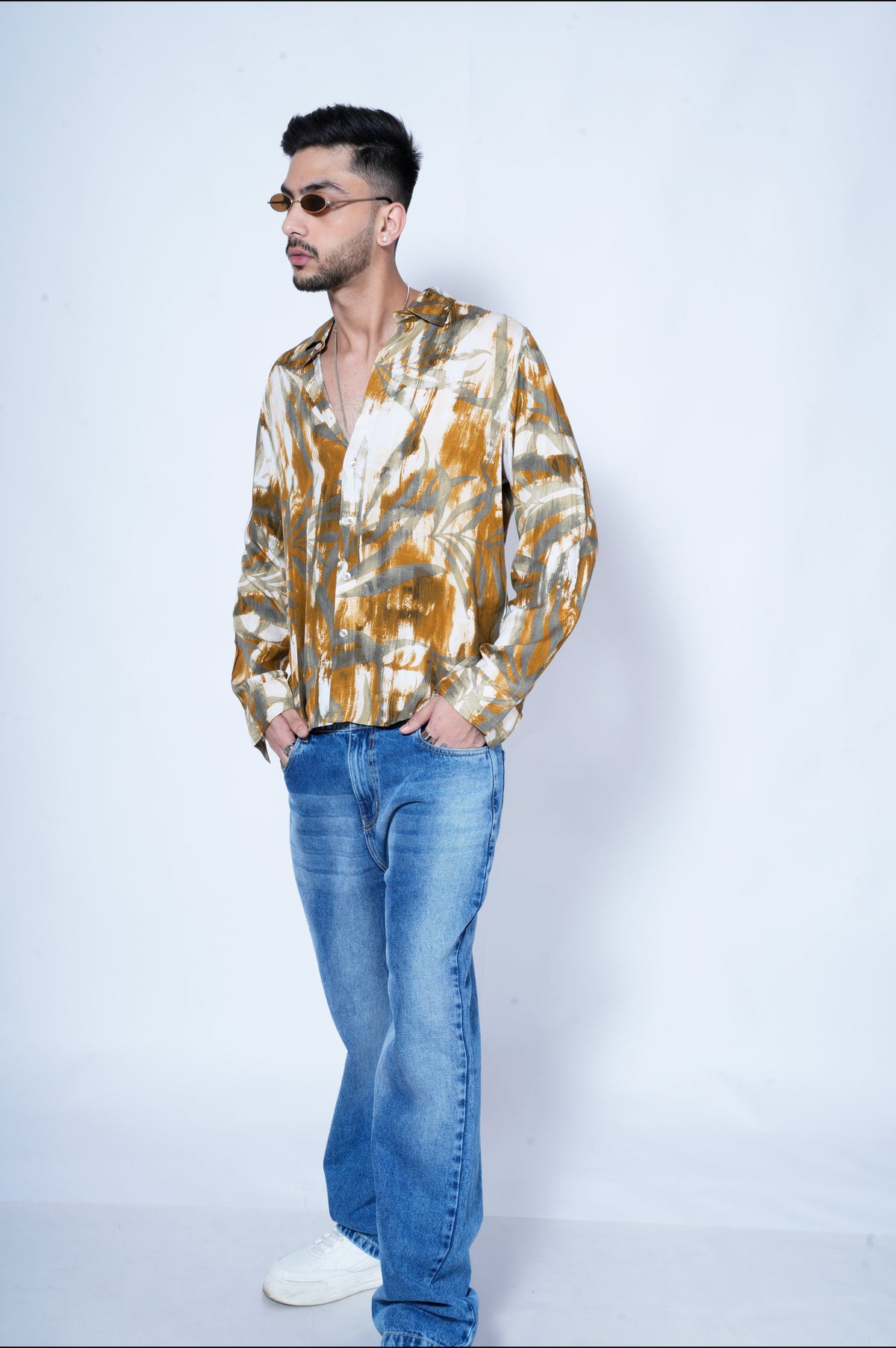 RIWYN Wild Woods Full-Sleeves Print Shirt