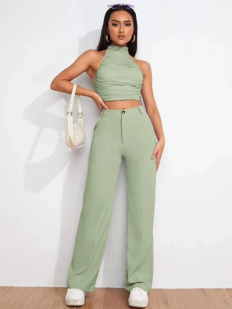 RǏWYÑ | Everyday Straight leg High Waist Pants