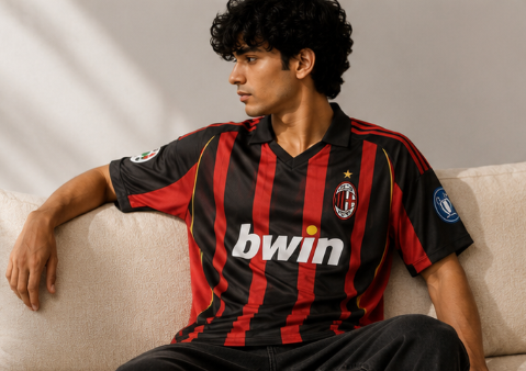 RǏWYÑ Maldini 3 vintage football jersey seated fit