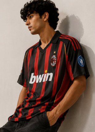 RǏWYÑ Maldini 3 vintage football jersey side view