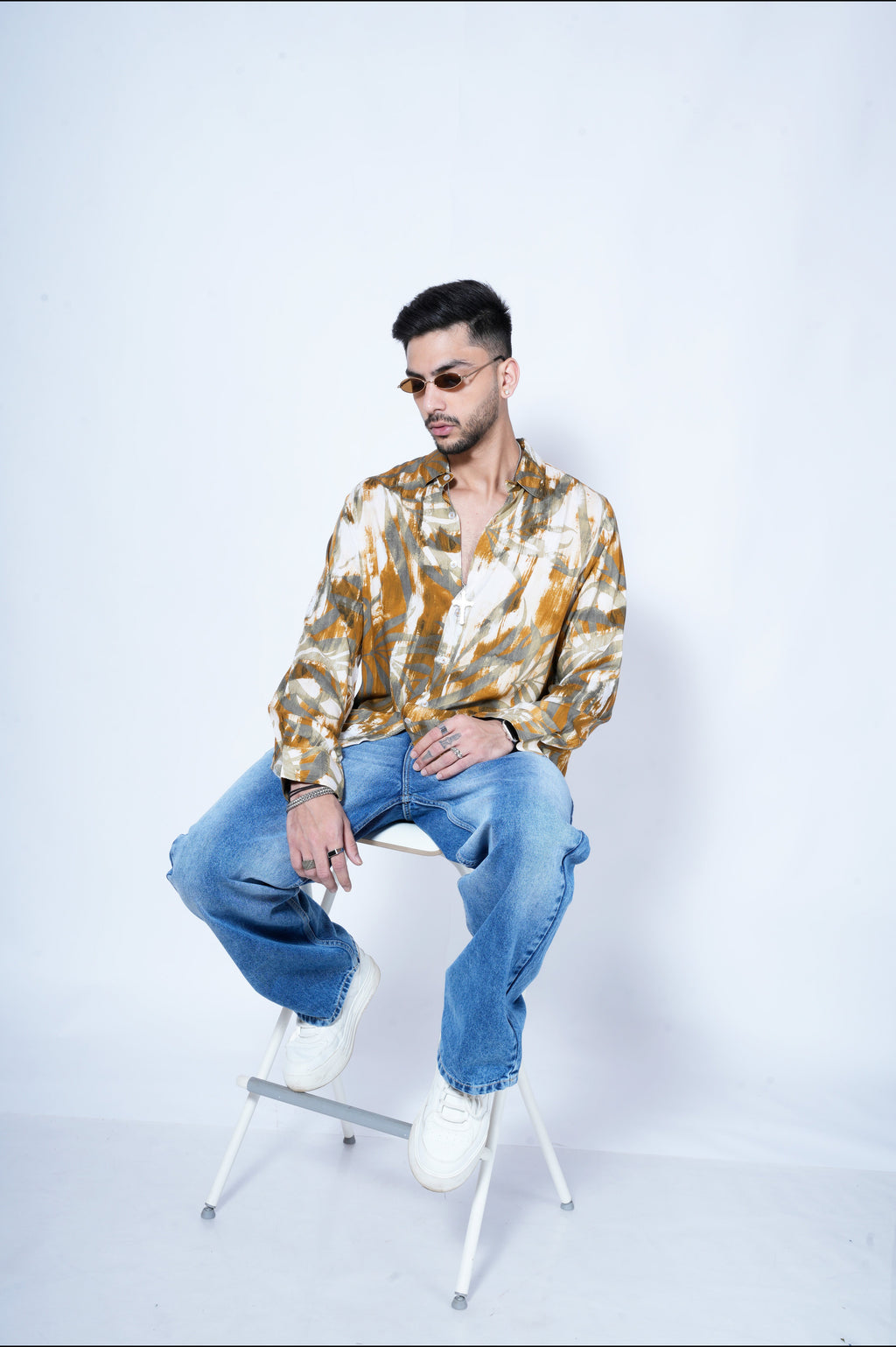 RIWYN Wild Woods Full-Sleeves Print Shirt