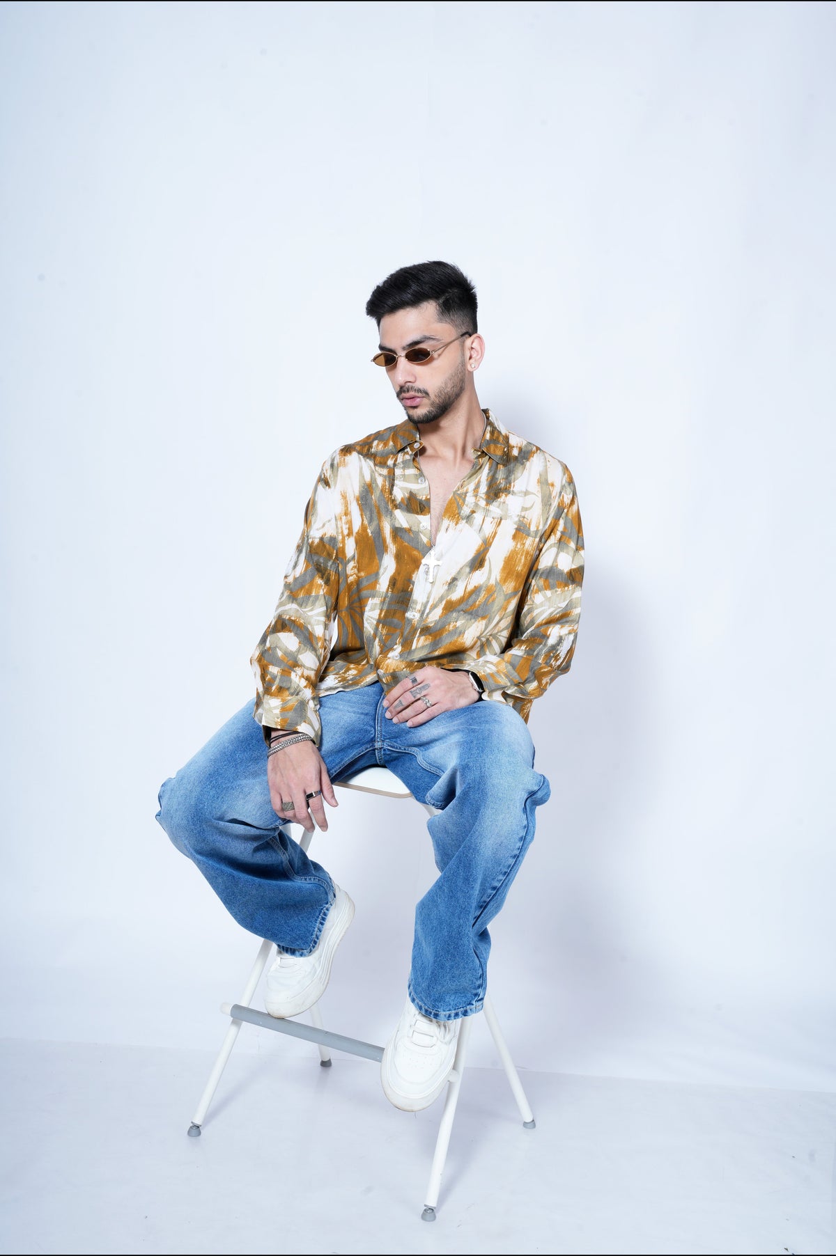 RIWYN Wild Woods Full-Sleeves Print Shirt