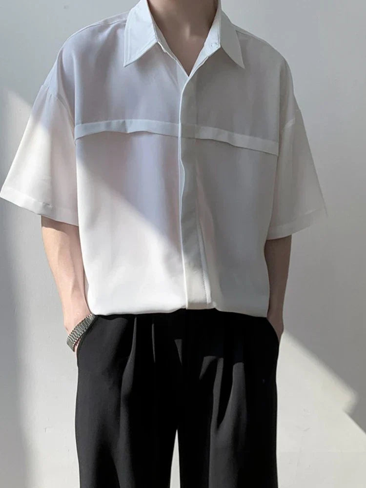 RIWYN Men Half-Sleeves Drop Shoulder Shirt