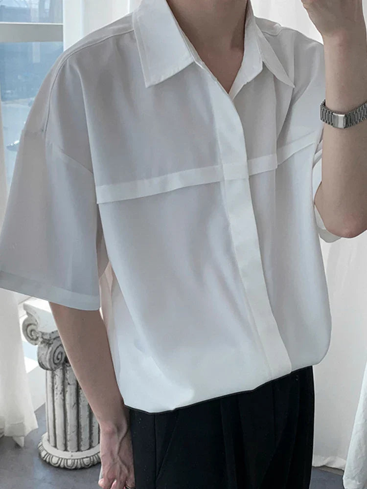 RIWYN Men Half-Sleeves Drop Shoulder Shirt