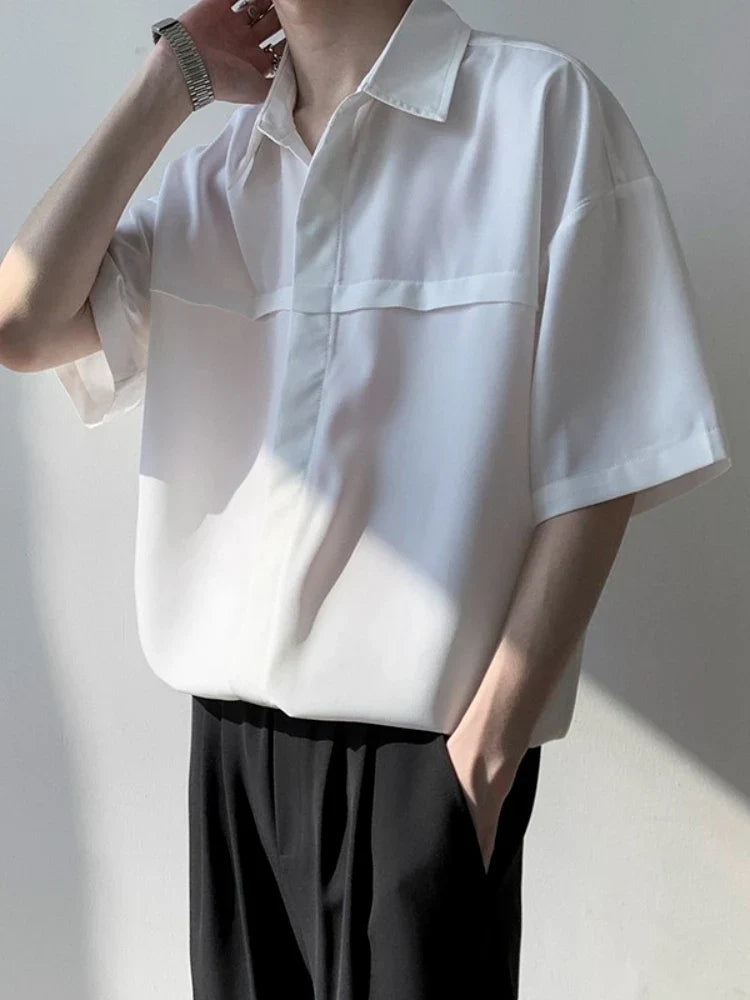 RIWYN Men Half-Sleeves Drop Shoulder Shirt